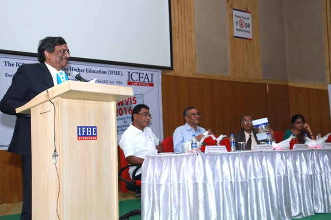 Justice A V Seshasai, Judge, High Court of Judicature at Hyderabad , speaking at the Orientation Program